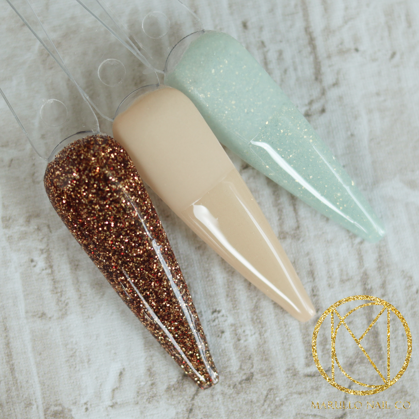 After Hours Nail Dip Powder β brown glitter | Marullo Nail Co