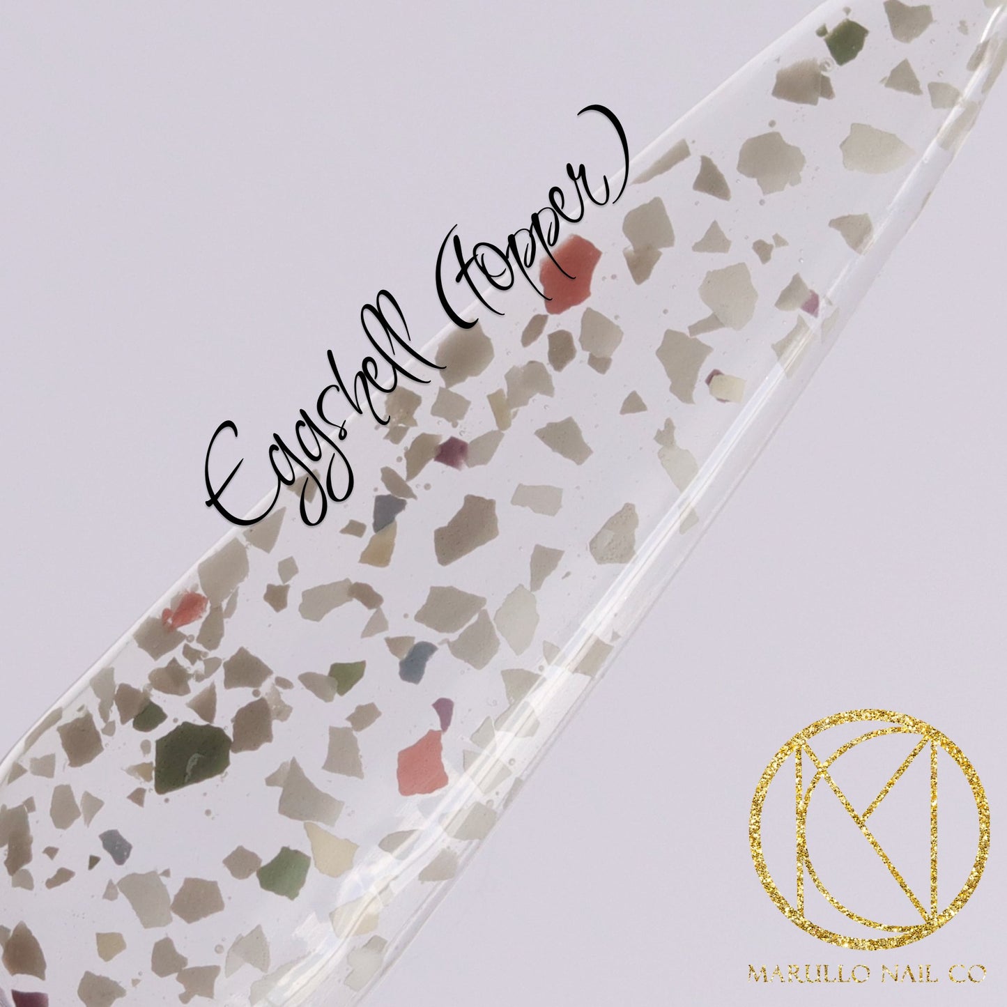 Eggshell- Terrazzo Topper terrazzo topper nail dip powder by Marullo Nail Co