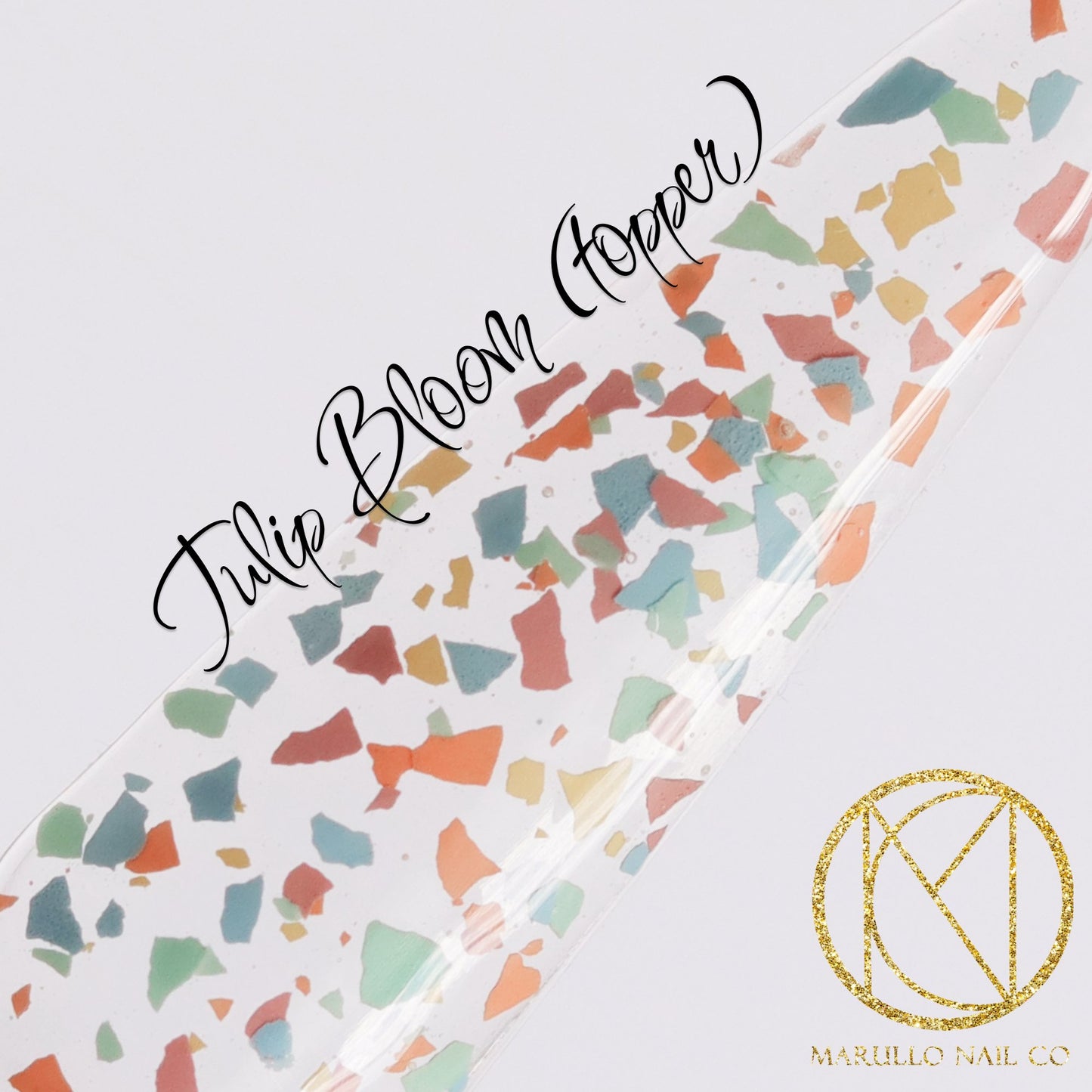 Tulip Bloom- Terrazzo Topper terrazzo topper nail dip powder by Marullo Nail Co