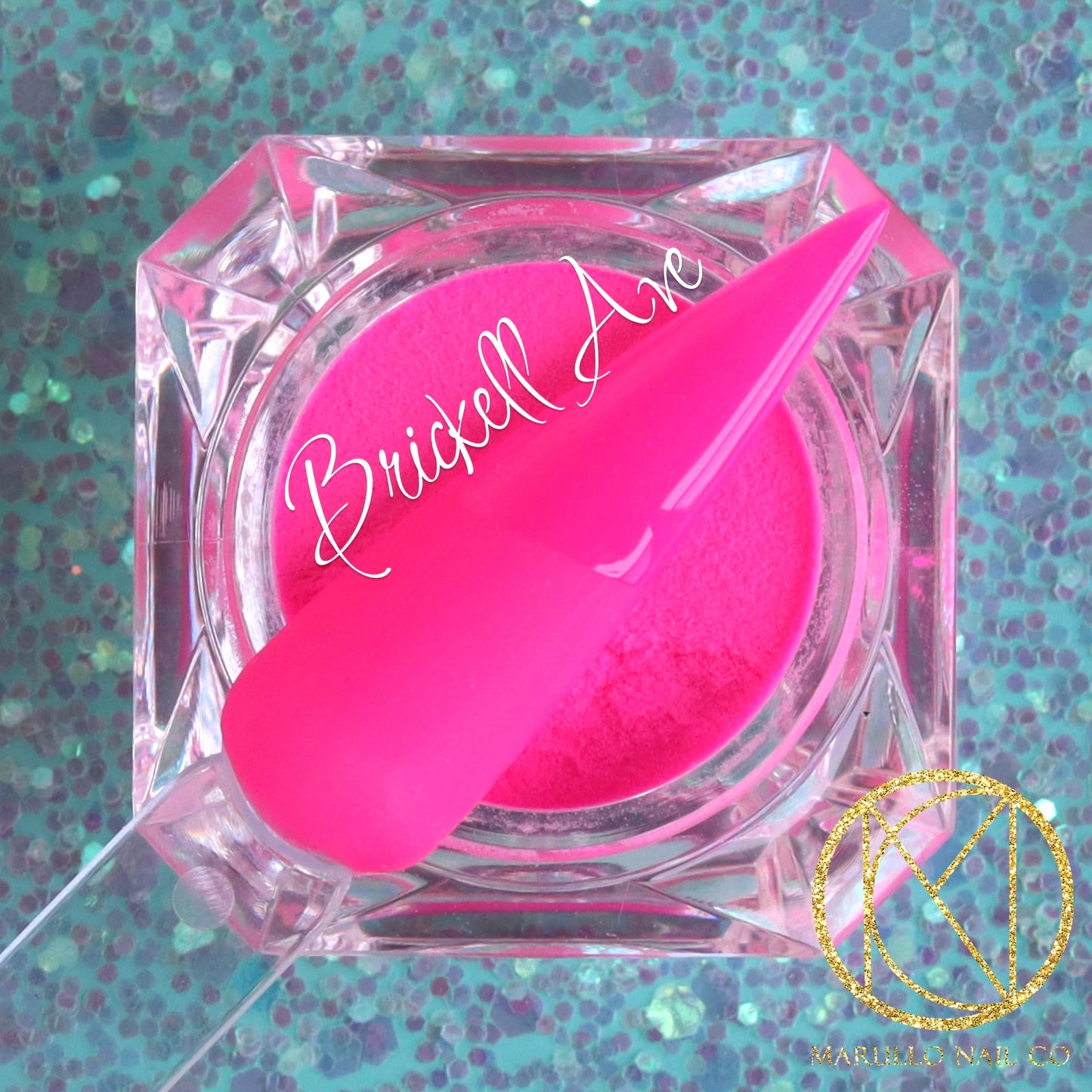 Brickell Ave pink creme nail dip powder by Marullo Nail Co
