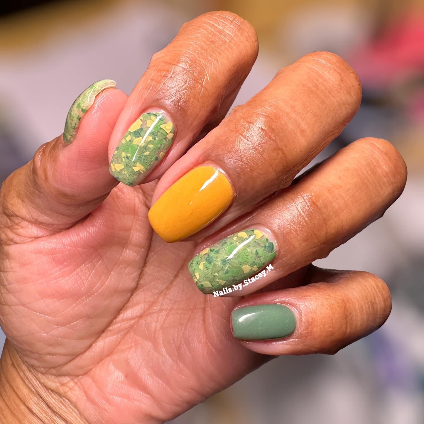 Goldie mustard yellow creme nail dip powder by Marullo Nail Co
