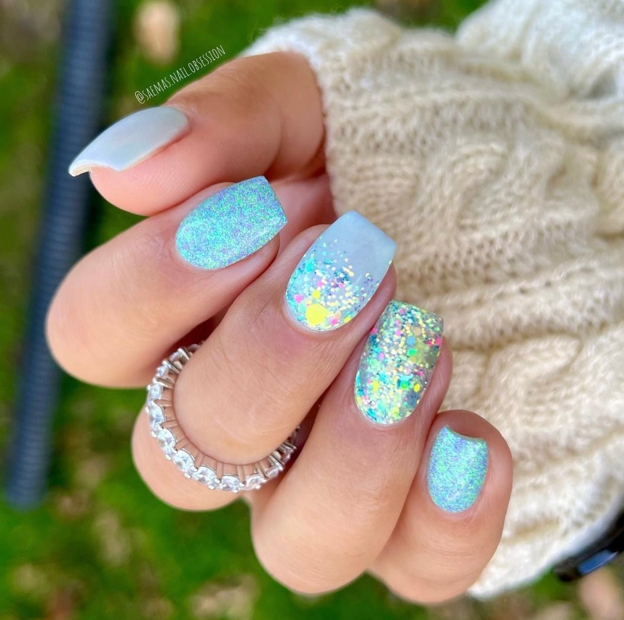Resting Beach Face fine glitter nail dip powder by Marullo Nail Co