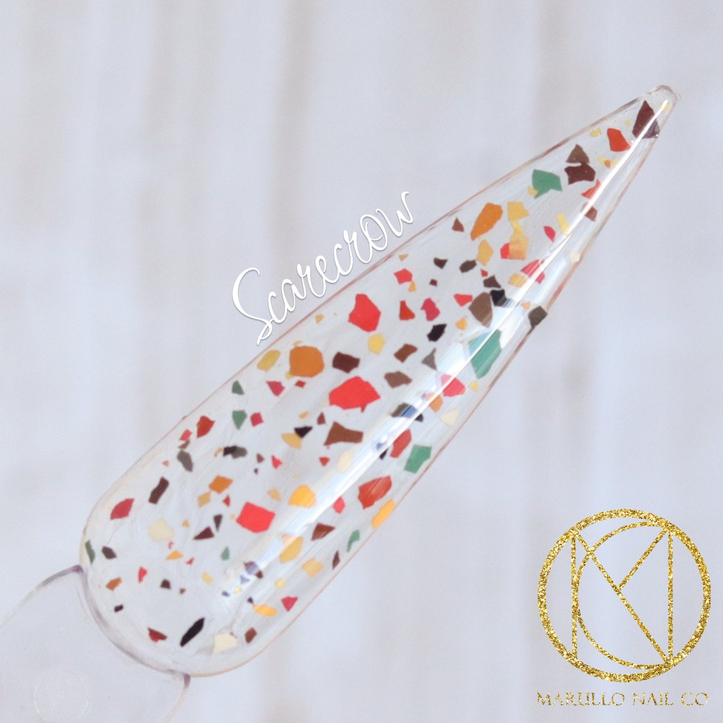 Scarecrow- Terrazzo Topper terrazzo topper nail dip powder by Marullo Nail Co