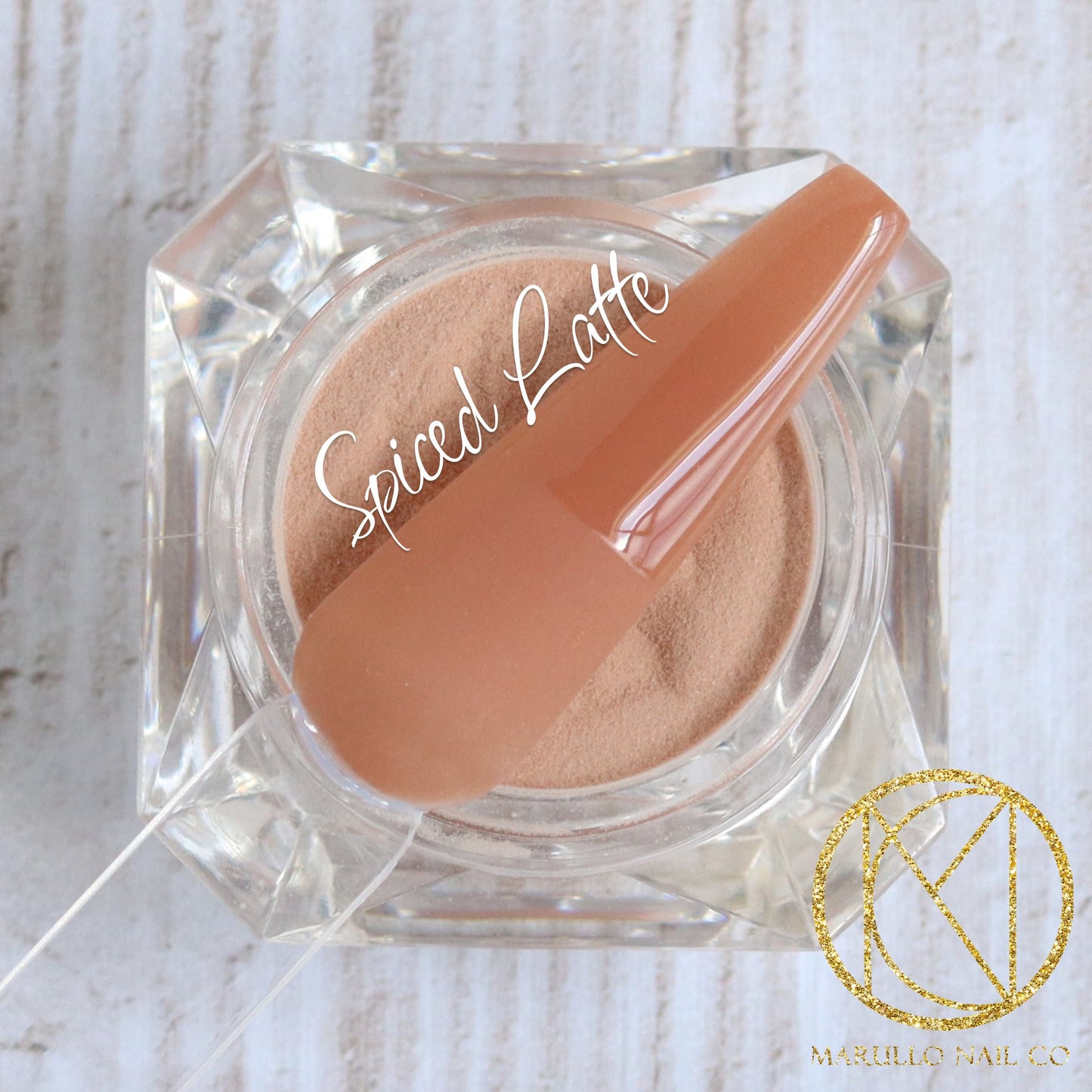 Spiced Latte neutral creme nail dip powder by Marullo Nail Co