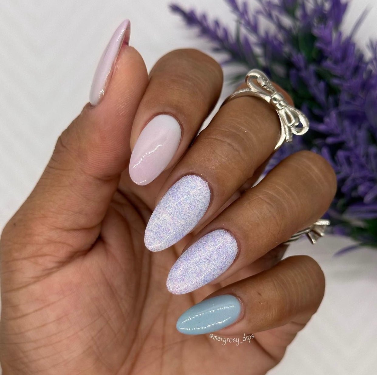 Why So Salty? fine glitter nail dip powder by Marullo Nail Co