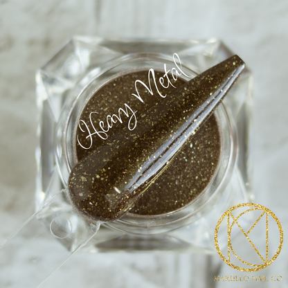 Heavy Metal Nail Dip Powder – brown shimmer | Marullo Nail Co