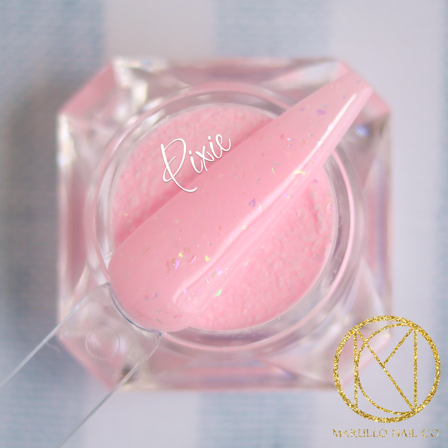 Pixie Nail Dip Powder – Pink flake | Marullo Nail Co