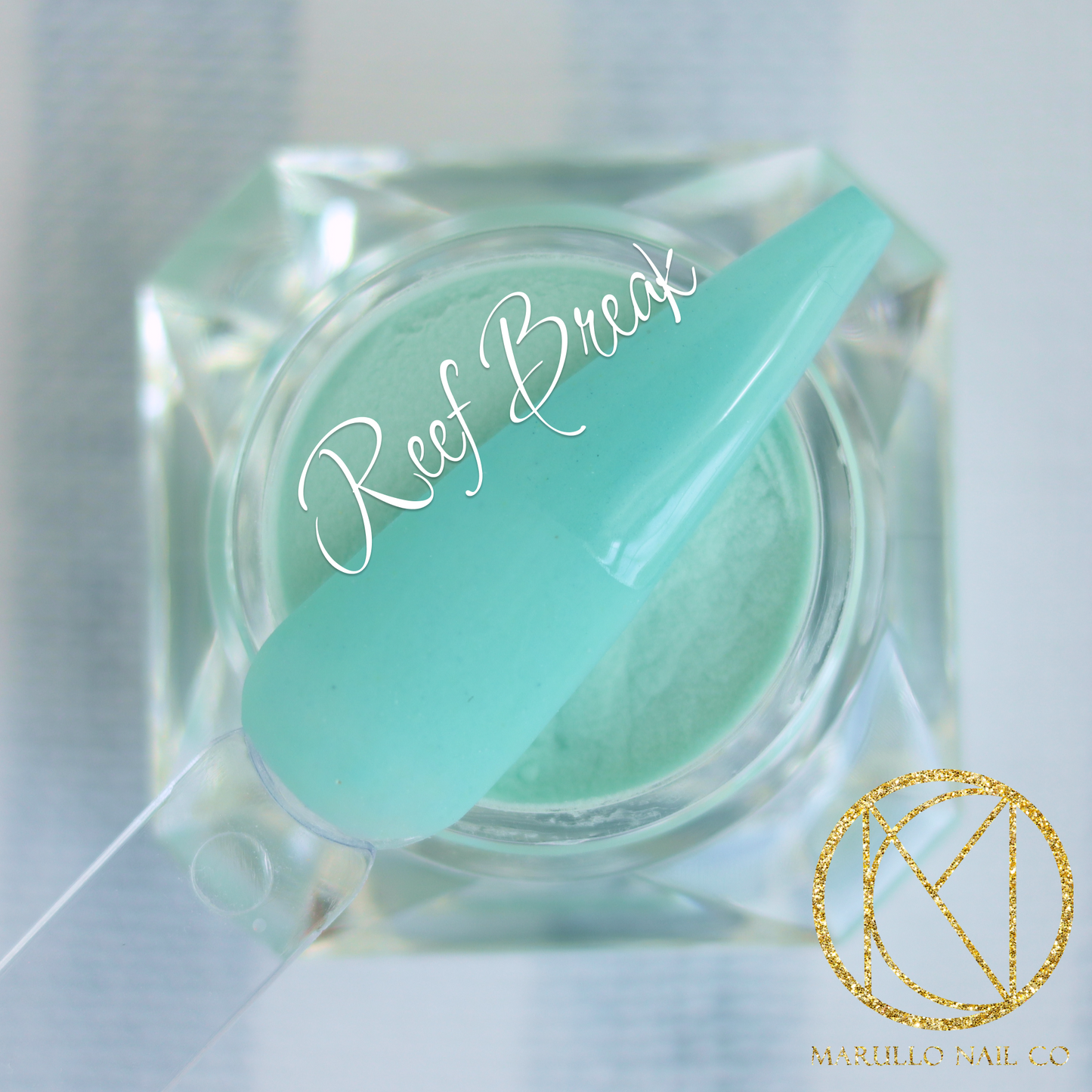 Reef Break Nail Dip Powder – Green creme | Marullo Nail Co