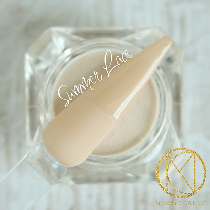 Summer Lace Nail Dip Powder – beige creme | Marullo Nail Co