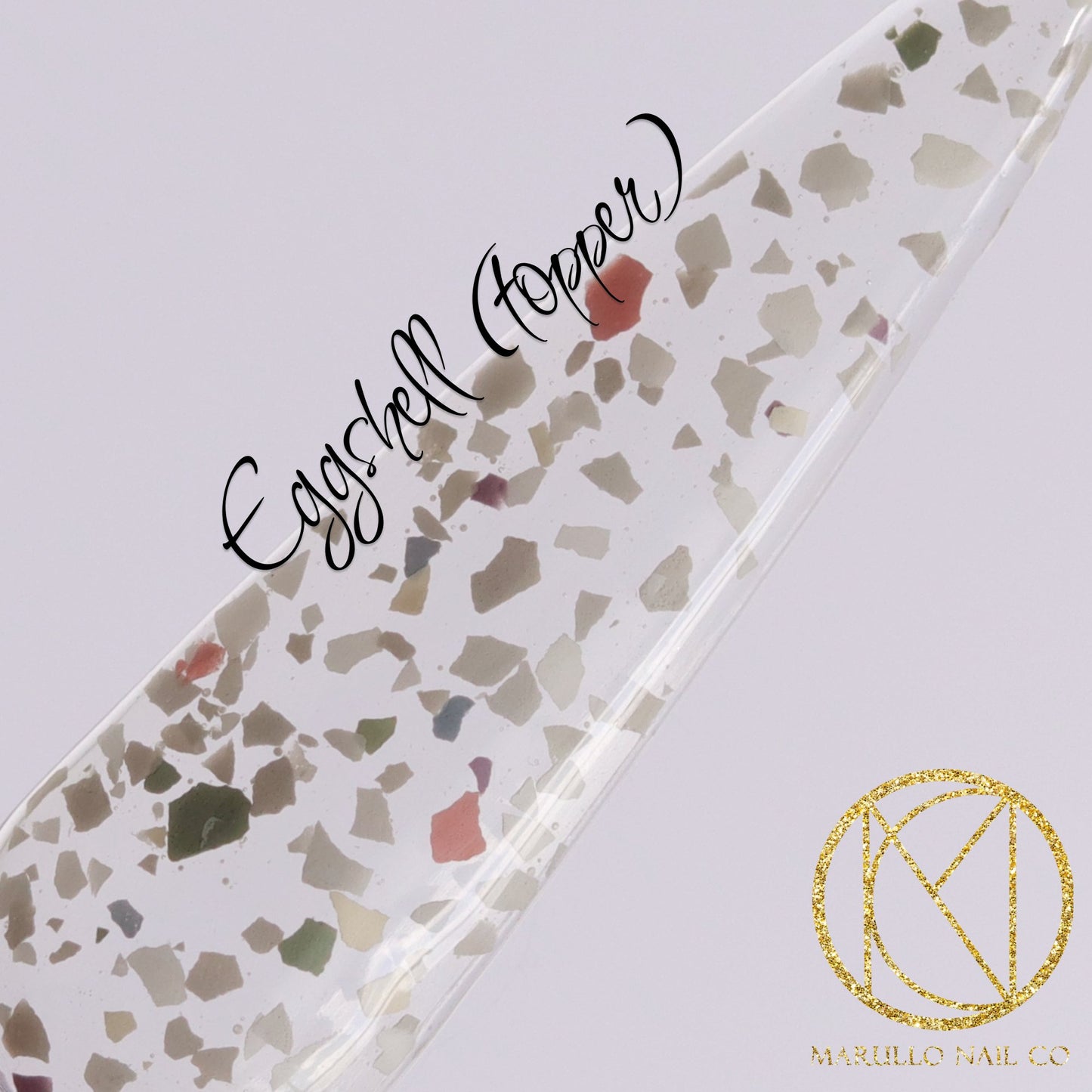 Eggshell- Terrazzo Topper - Marullo Nail Co - Nail Dip Powder