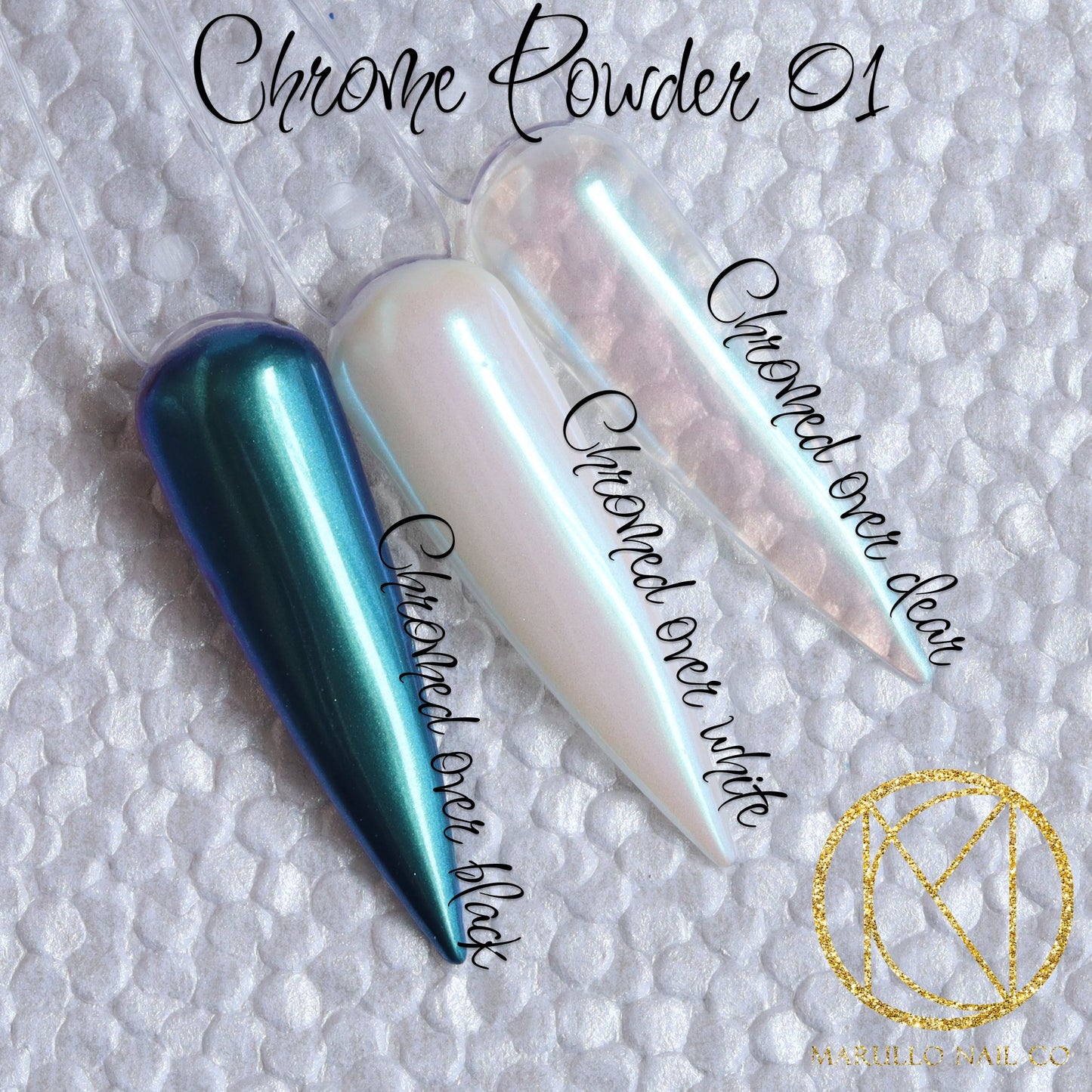 Chrome Powder 01 - Marullo Nail Co - Nail Dip Powder